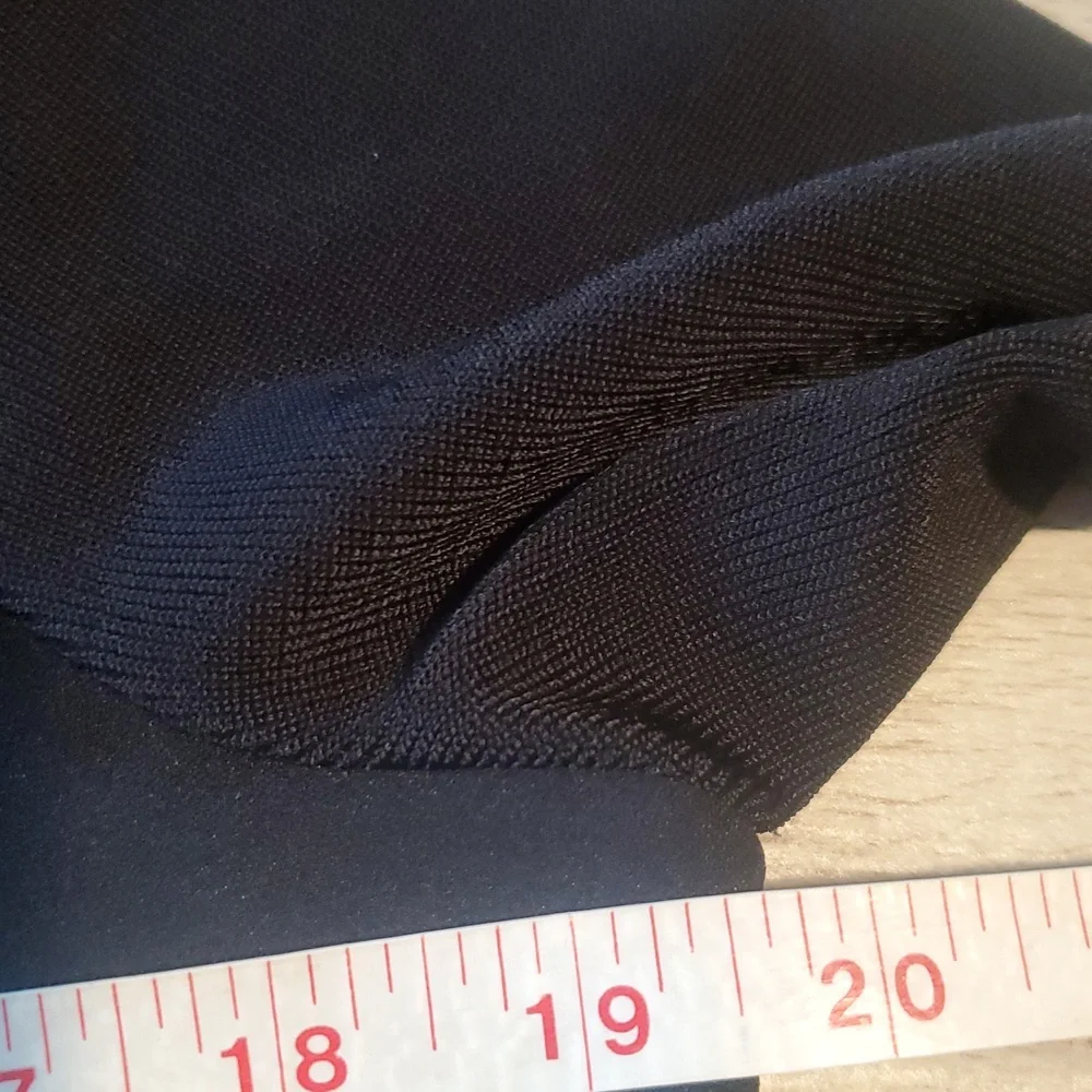 Anne Klein Womens Black Knit Viscose Blazer Jacket Medium Office Work Formal - Picture 4 of 8